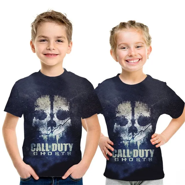 Baby T-shirt with cool 3D printing Call of Duty