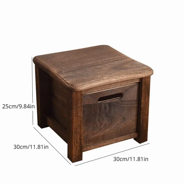 Wooden table for hanging with storage drawer - without armrests, not padded