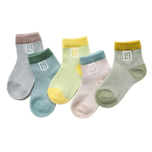 Kvalitné detské ponožky - 5 párov