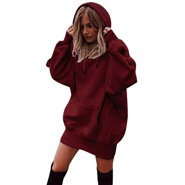 Women's oversized sweatshirt Carleigh - collection 2022 red l