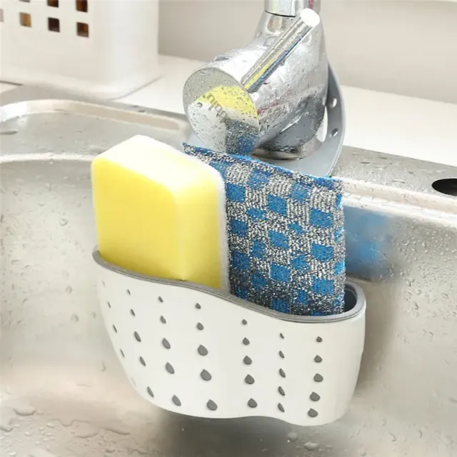 Kôš na špongiu a mydlo pre kuchynský drez v troch farbách