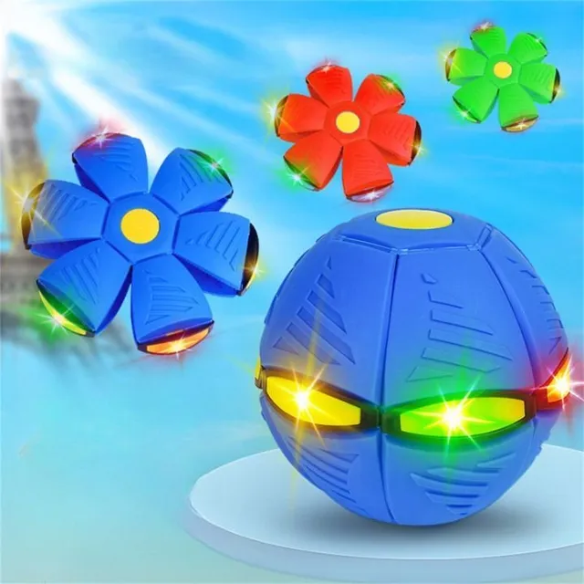 Trendy dětský házecí disk/míč s LED světýlky