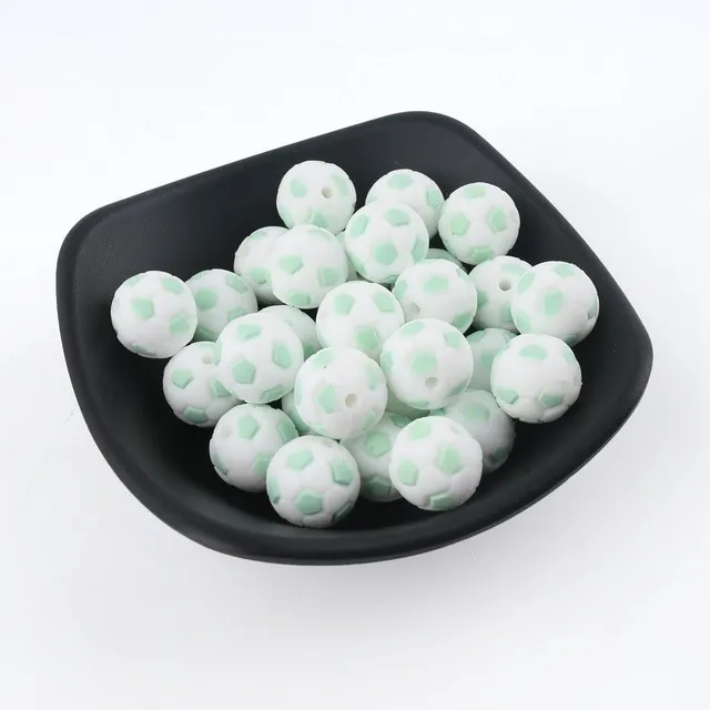 Silicone beads in the shape of balls J3219