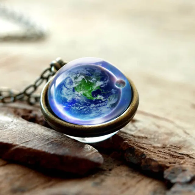 Stylish necklace with planet SPACE