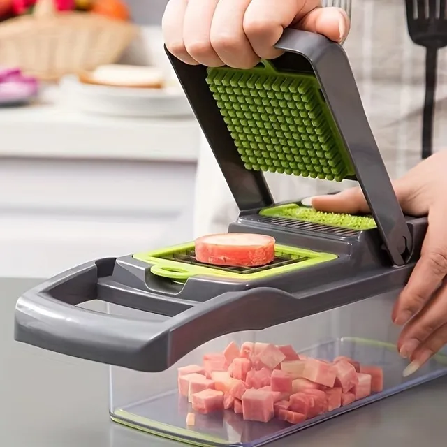 Hand-held multi-function slicer and vegetable cleaver