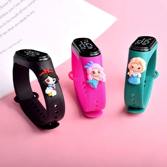 Dětské originální oblíbené chytré hodinky s trendy moderním Disney motivem Ajay