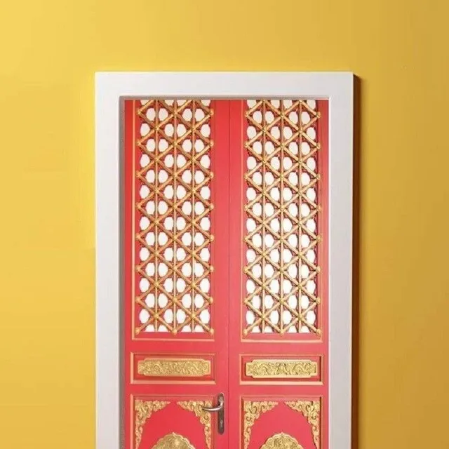 Self-adhesive wallpaper for doors C505