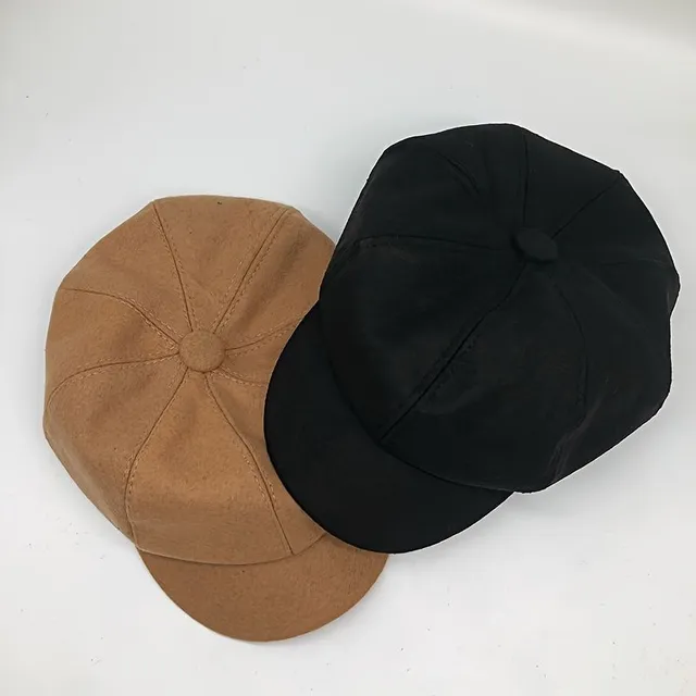 Ladies simple universal beret warm color, comfortable and light autumn and winter travel beret