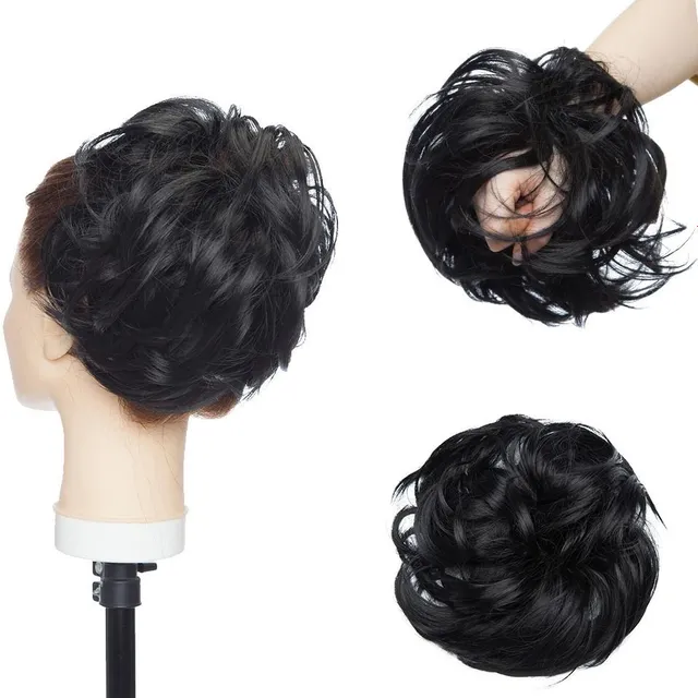 Postiche pour cheveux - chignon avec élastique