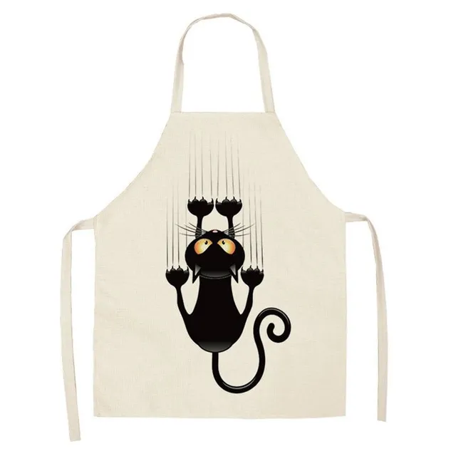 Stylish kitchen apron with cat motif Mini Me