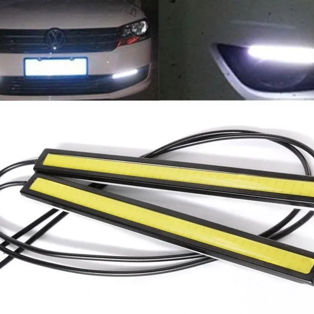 DRL 2pcs car light bars 2x17cm for daytime running light