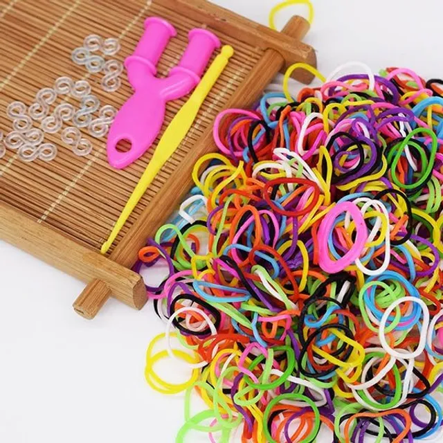 DIY knitting elastics for hair and crafting 300 pcs