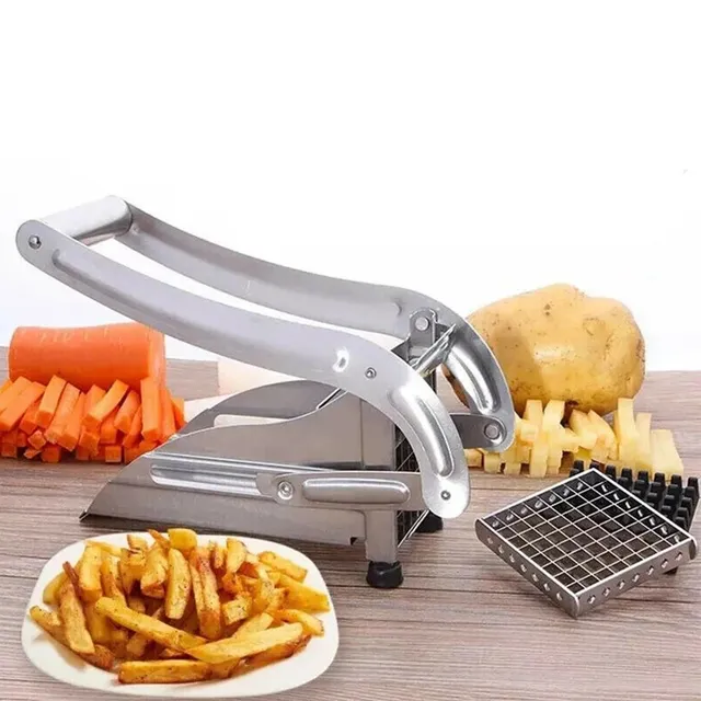 Nerezový zemiakový krájač a štiepky - multifunkčný nástroj pre jednoduché a rýchle rezanie zemiakov
