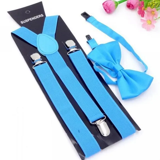 Suspenders and bow tie UNISEX