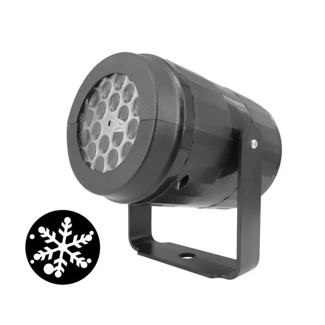 LED projektor vianočných snehových vločiek