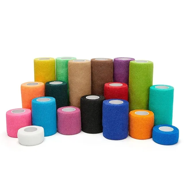 Color elastic self-adhesive bandage - soft and breathable bandage for wound treatment