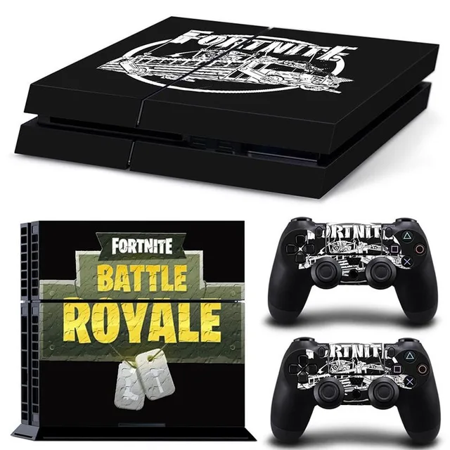 Protective self-adhesive cover for Fortnite-printed game controllers A