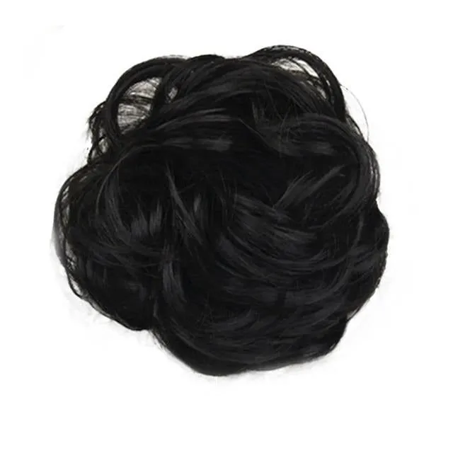 Hair binding with hair extensions for hairstyles