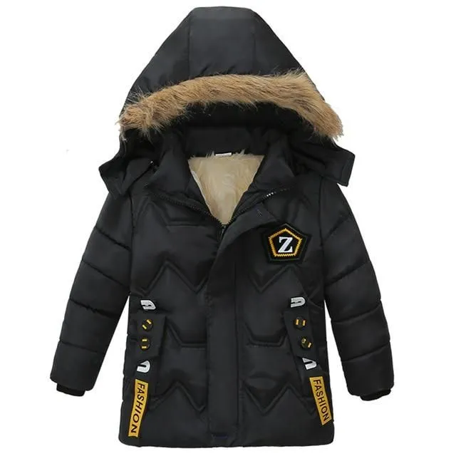 Lange Winterjacke für Kinder