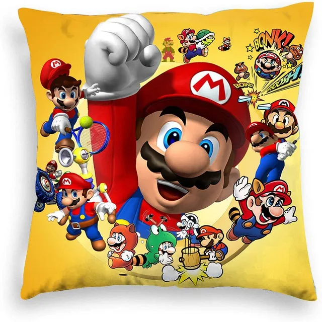 Stylový povlak na polštář s motivy Super Mario - různé varianty