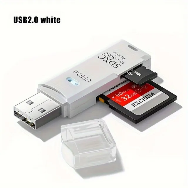 SD card reader and Mini SD/TF (USB 3.0/2.0) to transfer photos from camera to computer