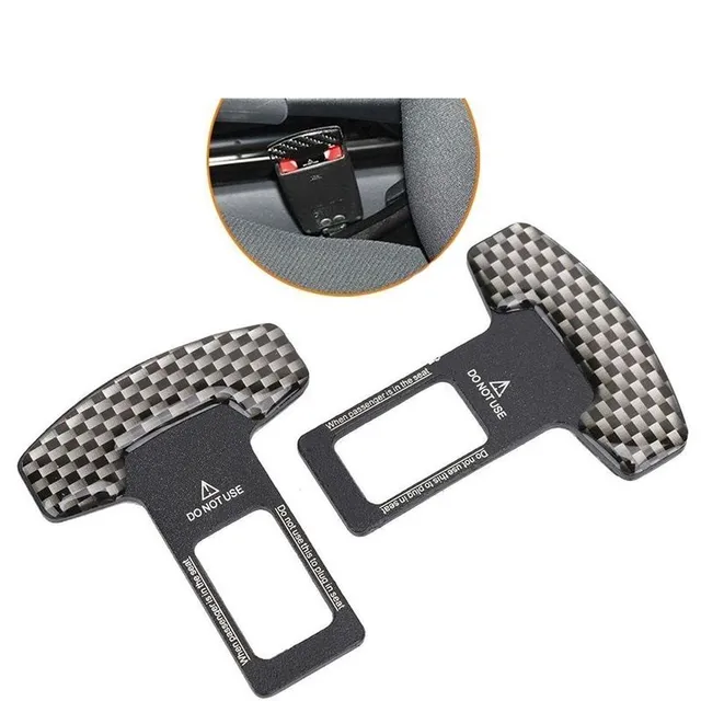 Seat belt stopper foot alarm