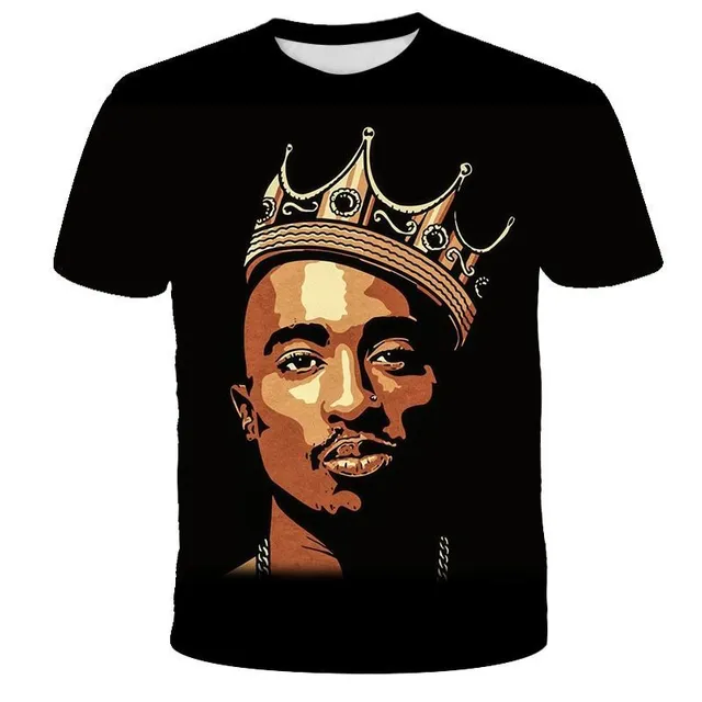 Luxury modern t-shirt 2pac T5086 XXS