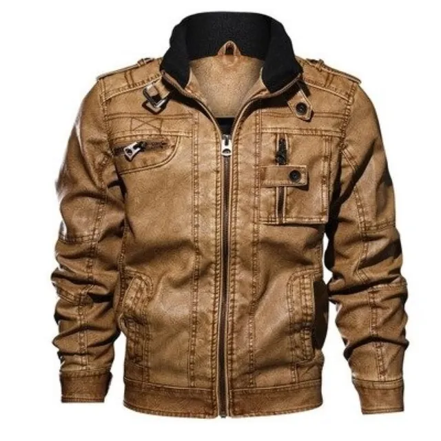 Veste en cuir pour homme Michele