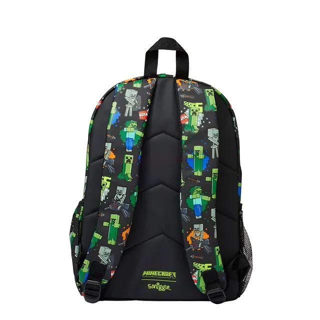 Stylish children's school supplies in the motifs of the popular game Minecraft