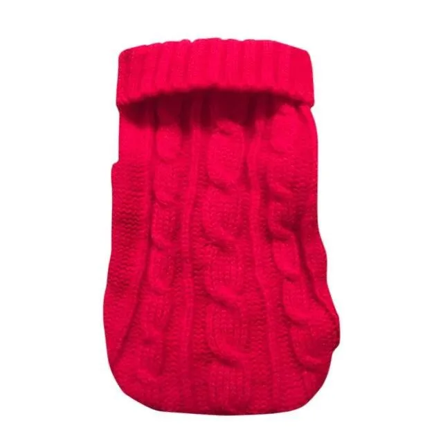 Sweater for cats red s