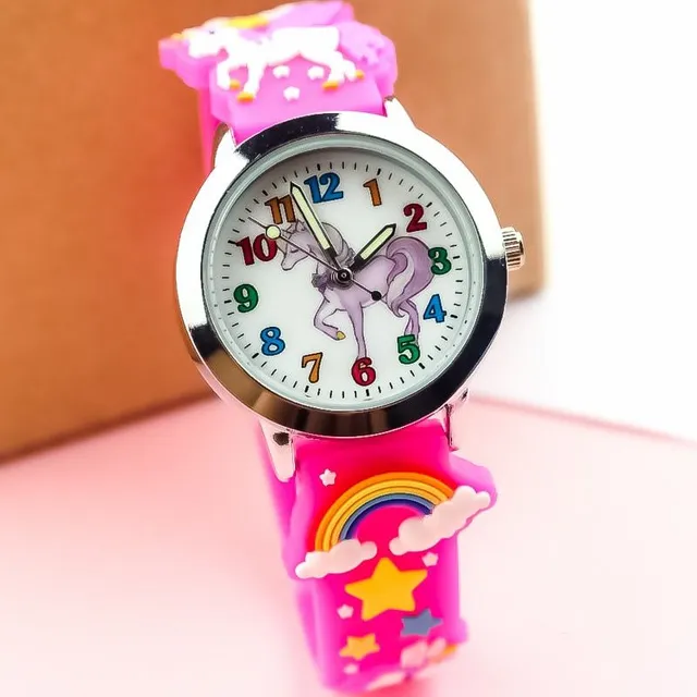 Children's watch with unicorn