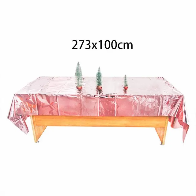 Rose Gold dekorační ubrus na stůl (273cm tablecloth)