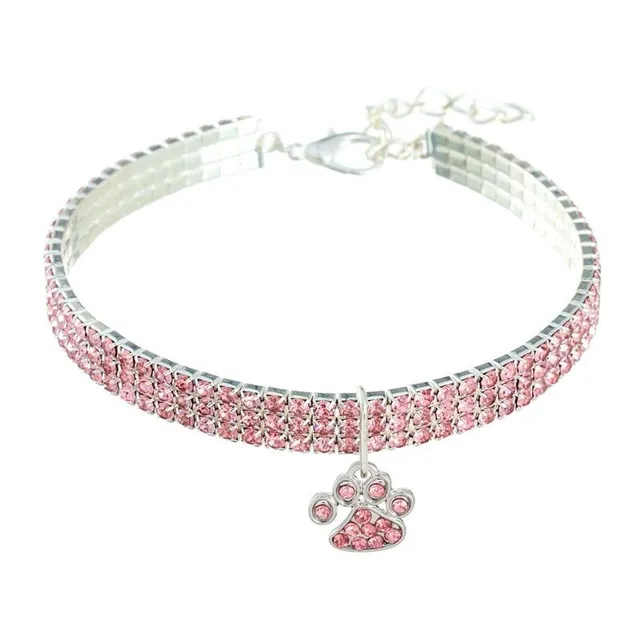 Luxury glitter collar for cats with Henderson pendant