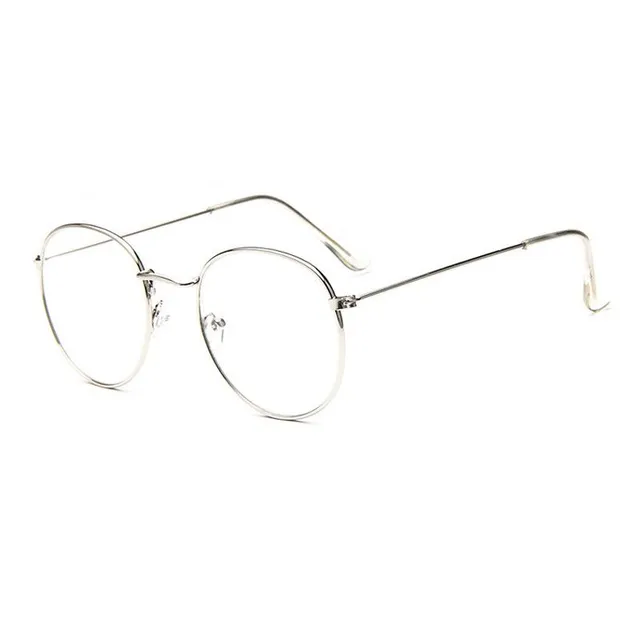 Retro oválné nedioptrické brýle