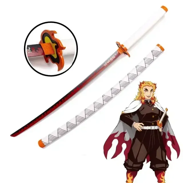 Katana din plastic potrivită pentru expoziție în stilul anime Demon Slayer - diverse tipuri