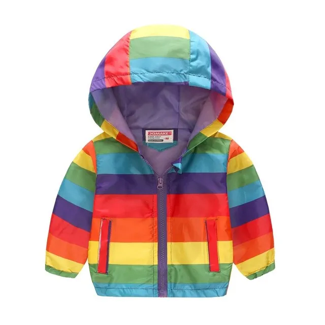 Girls spring and autumn windbreakers with hood 15 3 roky