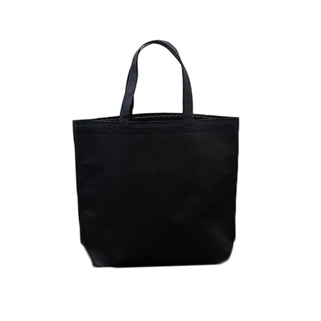 Handy single color shopping bag without printing made of durable material Lew