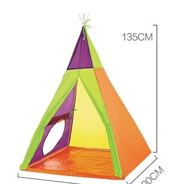 Teepee colorat pentru copii