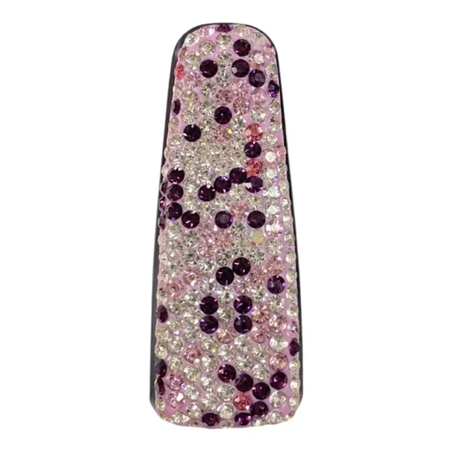 Modern glitter peg with rhinestones for car visor - various colours Hedley