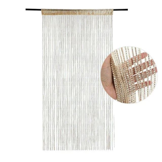 Decorative beaded curtain