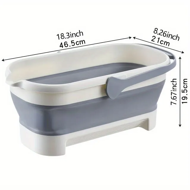 Praktický skládací a přenosný kbelík na vodu - 2 barvy