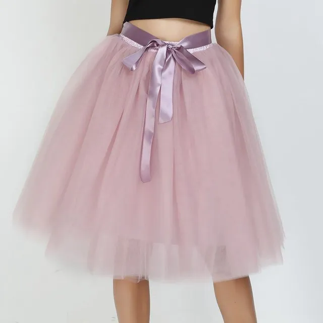 Women's Tulle Tutu Skirt with Bow