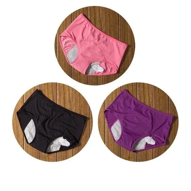 Menstruační kalhotky 3k pink-black-purple lwaist58-64cm