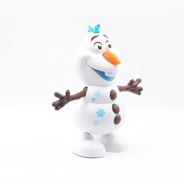 Tančící sněhulák Olaf z filmu Frozen