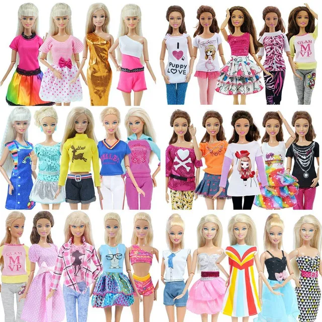 Set of clothes for Barbie doll - 5 pcs