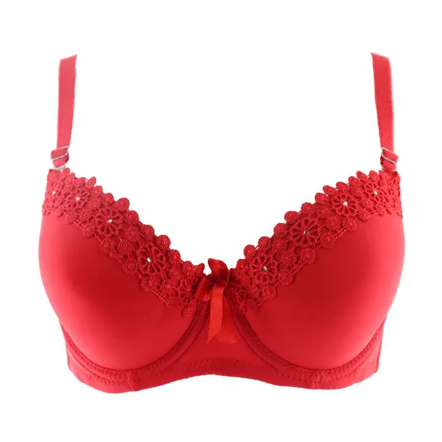 Women's Push-up Bra with Flowers