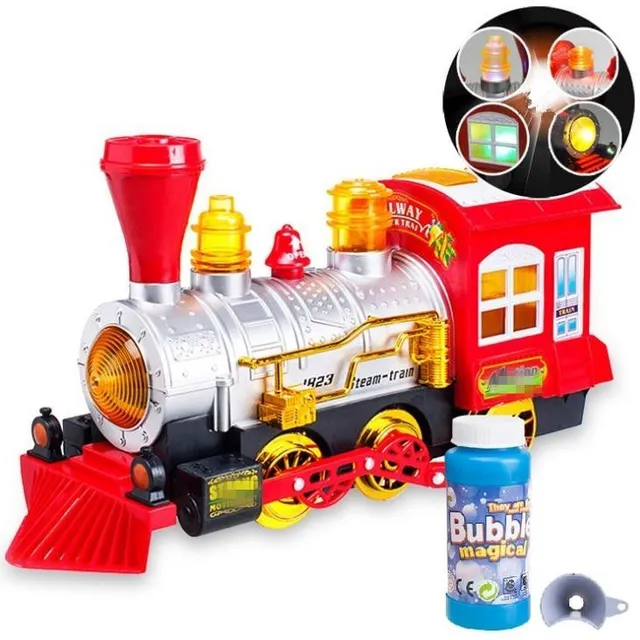 Bubble light-up train playing music