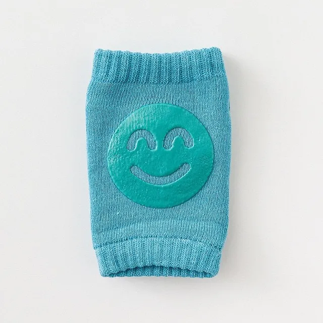 Baby knee pads with smiley face