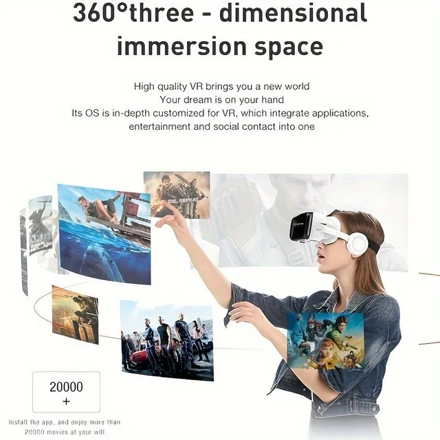 Gafas 3D para realidad virtual VR Headset - gafas 3D ajustables