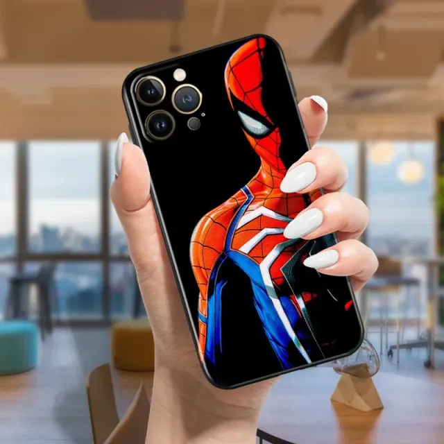 Trends silicone cover with motifs of popular hero Spider-man on iPhone phones